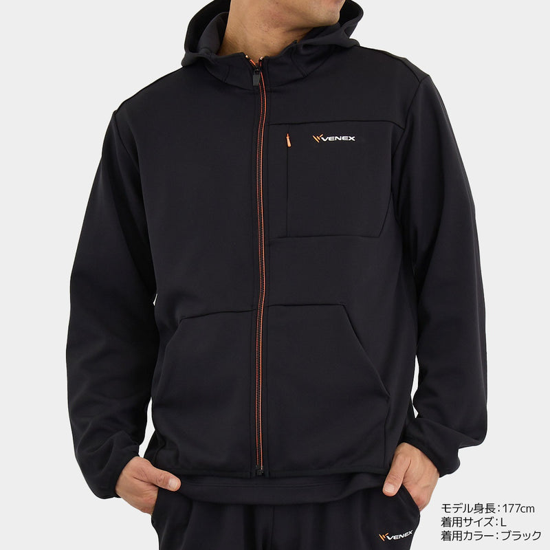 リカバリームーヴ ジップアップフードジャケット メンズ  ウィンターセール！！2026/01/25まで